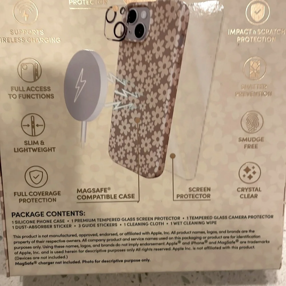 NIB🌼3-in-1🌼iPhone 16e/15/14/13 Bundle🌼Phone Case,Screen Protector,Lens Protector